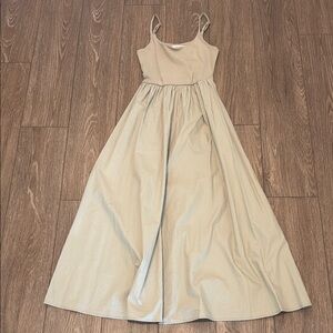 Elegant Beige Maxi Dress